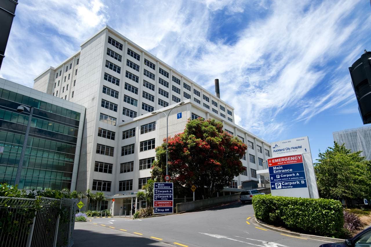 Auckland Hospital near Hobson Lodge